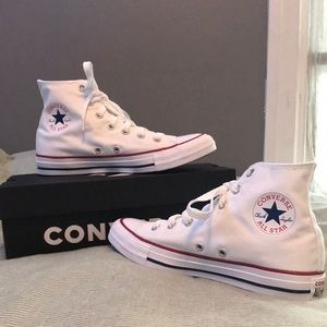 Never Worn Original White Converse High Tops
